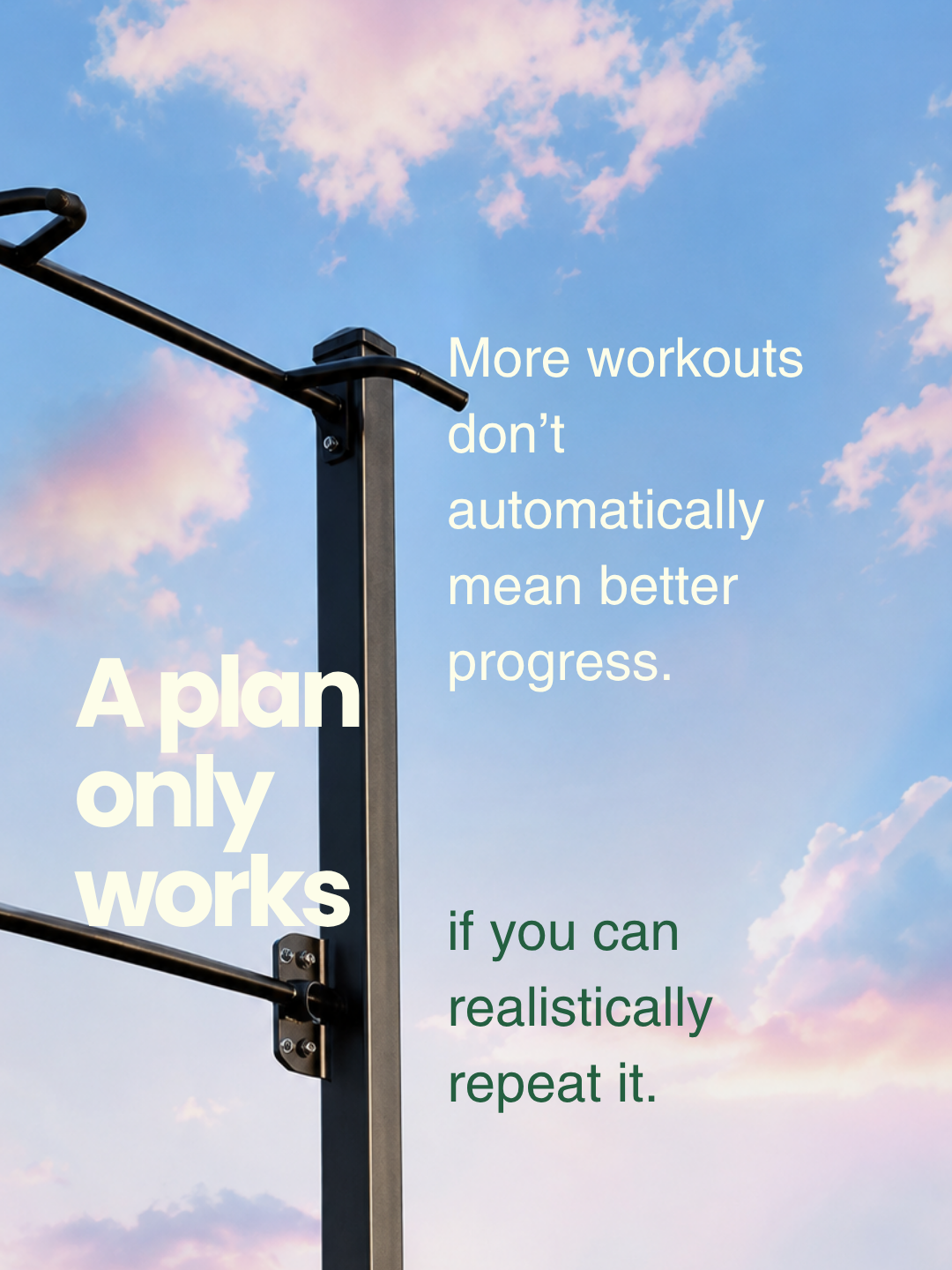 Fitness carousel three days per week option